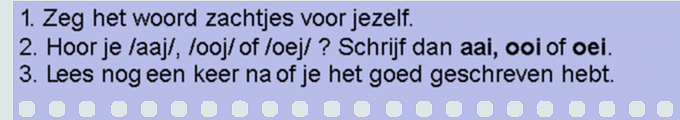 de regel: